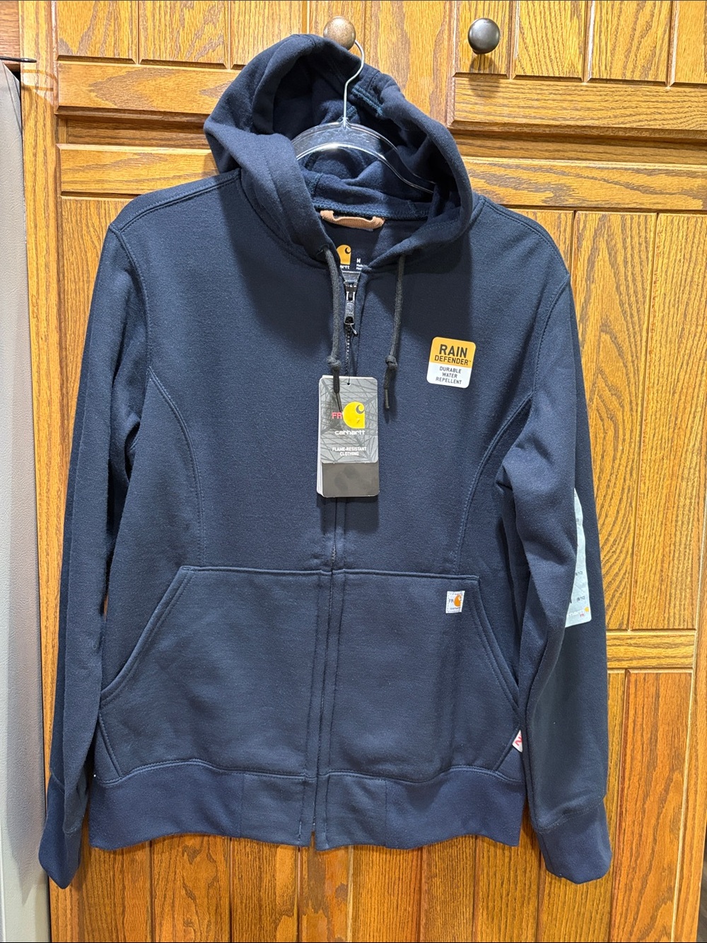 NWT Women’s Carhartt Rain Defender Hoodie with Flame Resistance